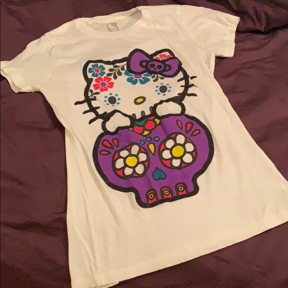 Hello Kitty Sanrio Day of the Dead Tee